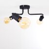 Valcolla Plafondlamp Zwart, 3-lichts