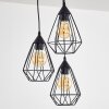 Kunir Hanger Zwart, 3-lichts