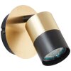 Brilliant Maribel Muurspot Messing, Zwart, 1-licht