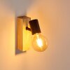 Barbengo Wandlamp Hout licht, Zwart, 1-licht