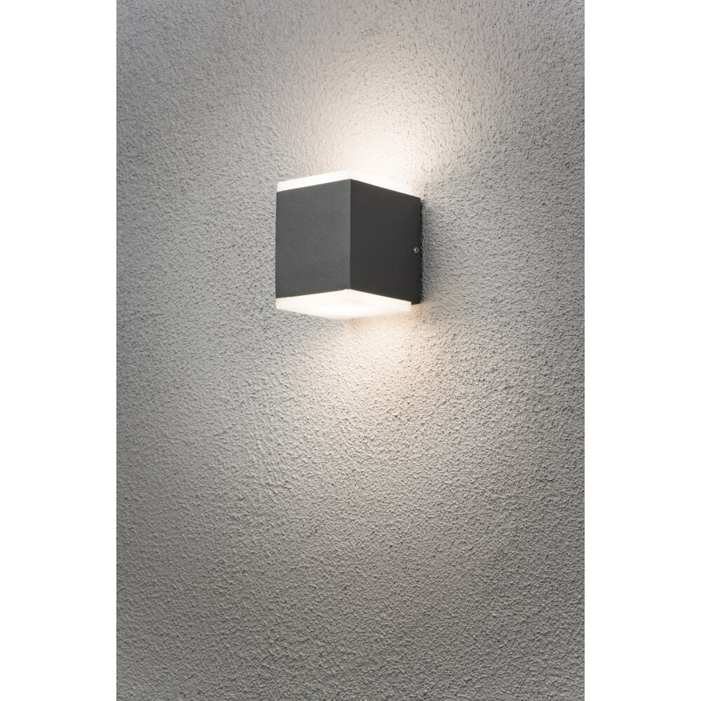 Konstsmide MONZA Buiten muurverlichting LED Antraciet, 2-lichts main product photo