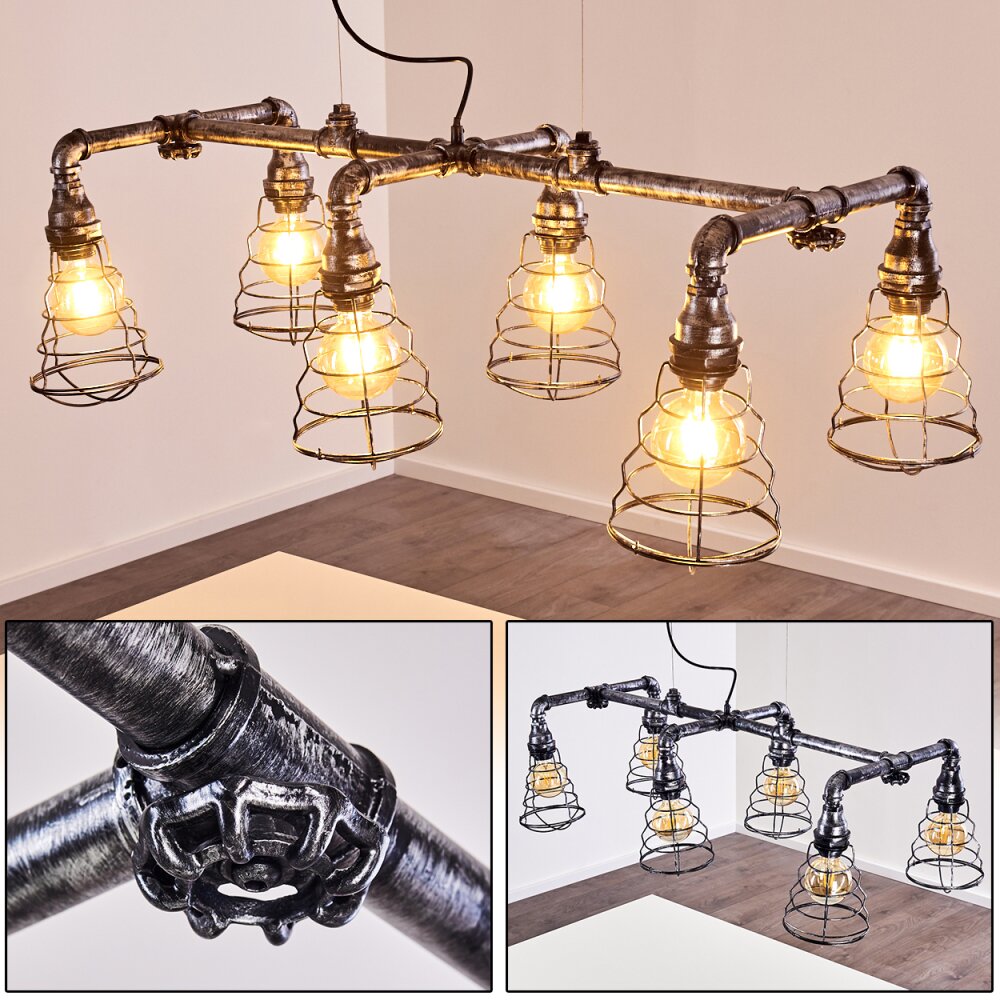 Arvika Hanglamp Zilver, 6-lichts main product photo