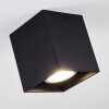 Awuna Plafondlamp Zwart, 1-licht