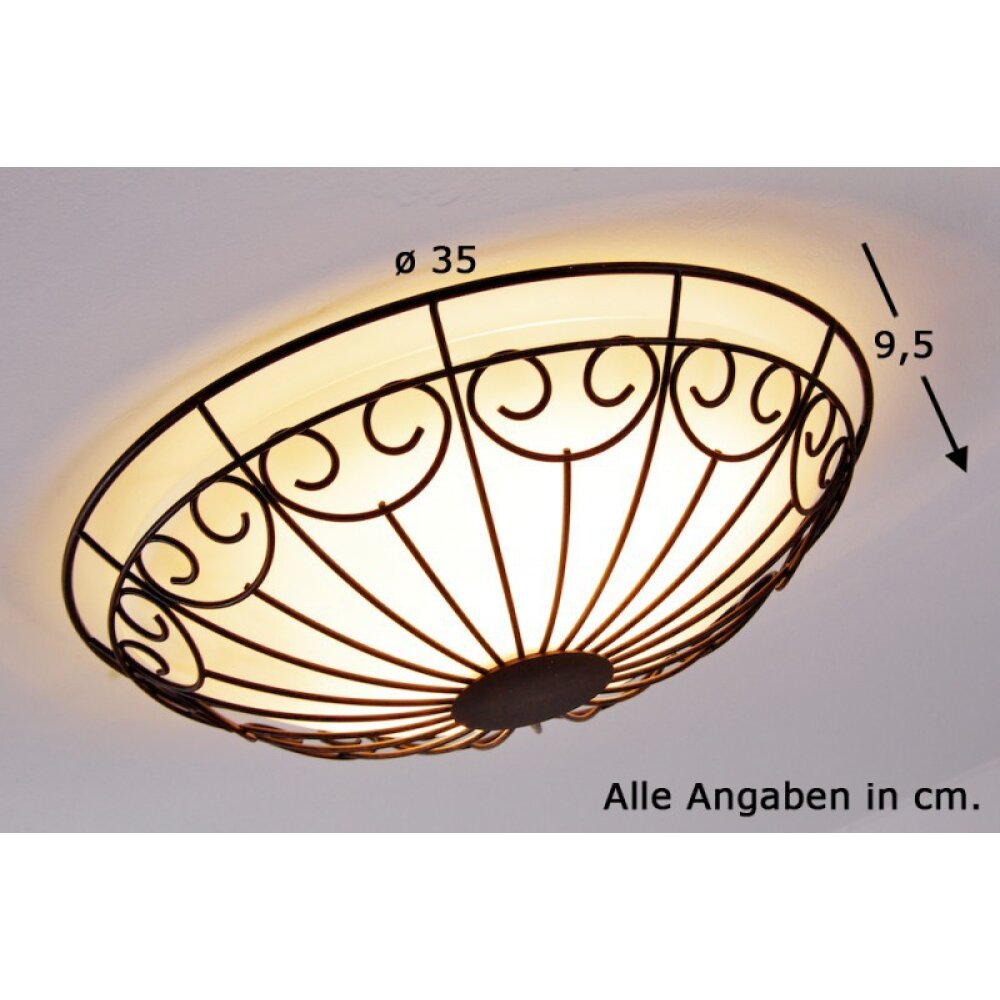 Eglo COLTI Muur en plafond verlichting Bruin, Donkerbruin, Roest, Wit, 2-lichts main product photo