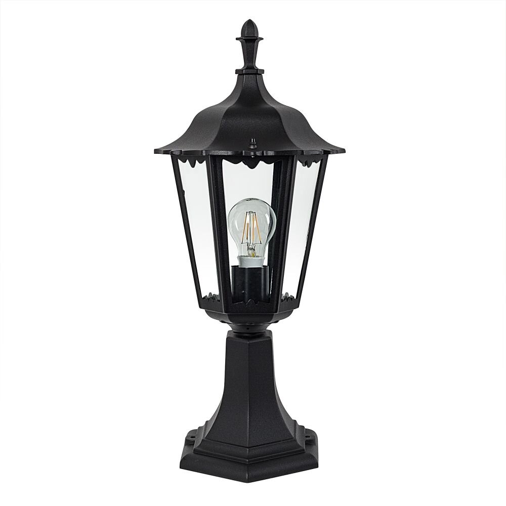 KS Verlichting Ancona Sokkellamp Zwart, 1-licht main product photo