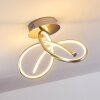 Wengi Plafondlamp LED Nikkel mat, 1-licht