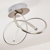 Wengi Plafondlamp LED Nikkel mat, 1-licht
