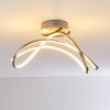 Wengi Plafondlamp LED Nikkel mat, 1-licht