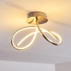 Wengi Plafondlamp LED Nikkel mat, 1-licht