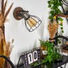 Bitterroot Muurlamp Bruin, Hout donker, 1-licht