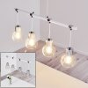 Barakaldo Hanglamp Chroom, Wit, 4-lichts