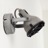 Jonsered Wandlamp LED Grijs, Zwart, stenen uiterlijk, 1-licht