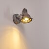 Jonsered Wandlamp LED Grijs, Zwart, stenen uiterlijk, 1-licht