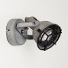Jonsered Wandlamp LED Grijs, Zwart, stenen uiterlijk, 1-licht