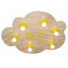Elobra STERNENWOLKE Plafondlamp Hout licht, 6-lichts Elobra STERNENWOLKE Plafondlamp Hout licht, 6-lichts