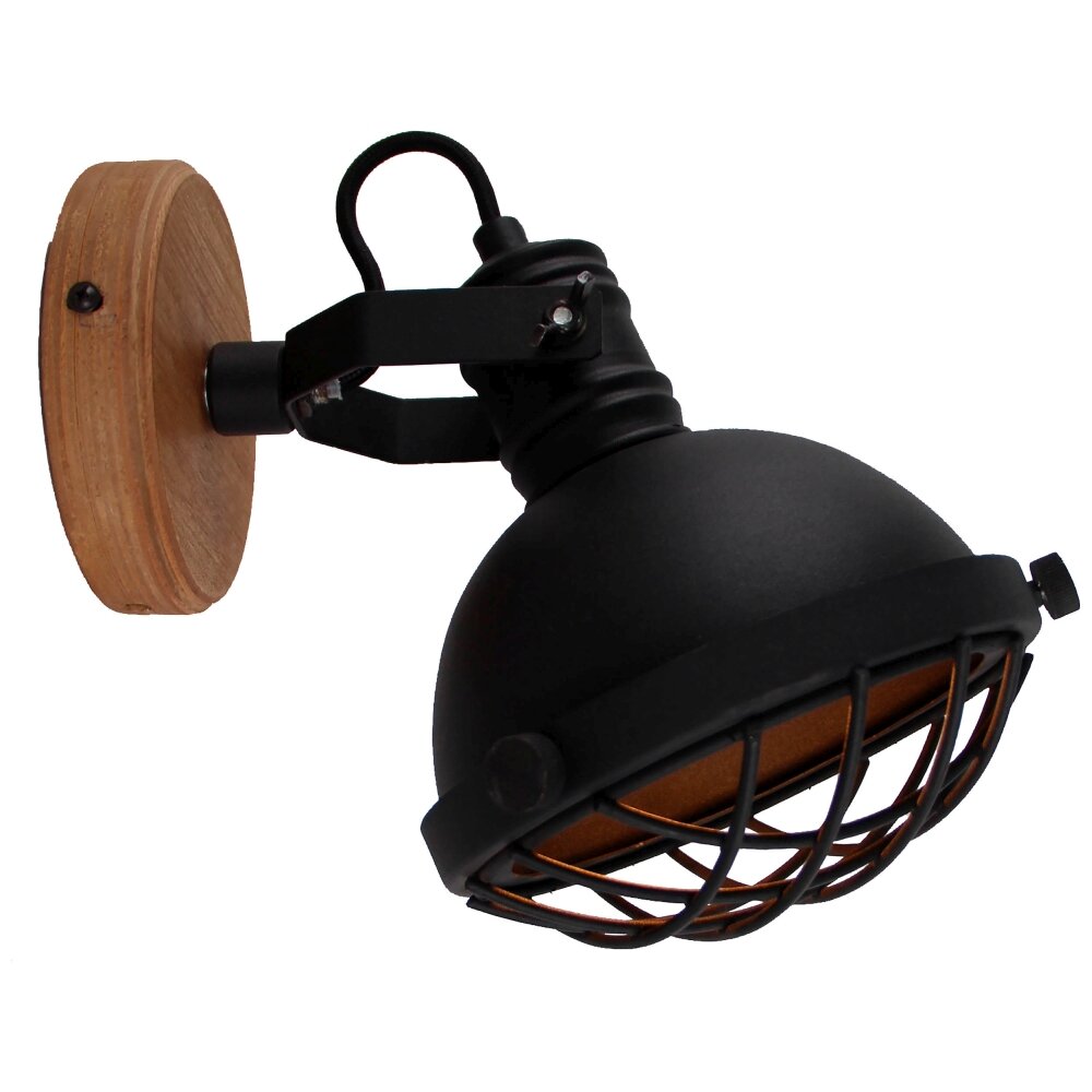 Brilliant Emma Muurspot Bruin, Zwart, 1-licht main product photo