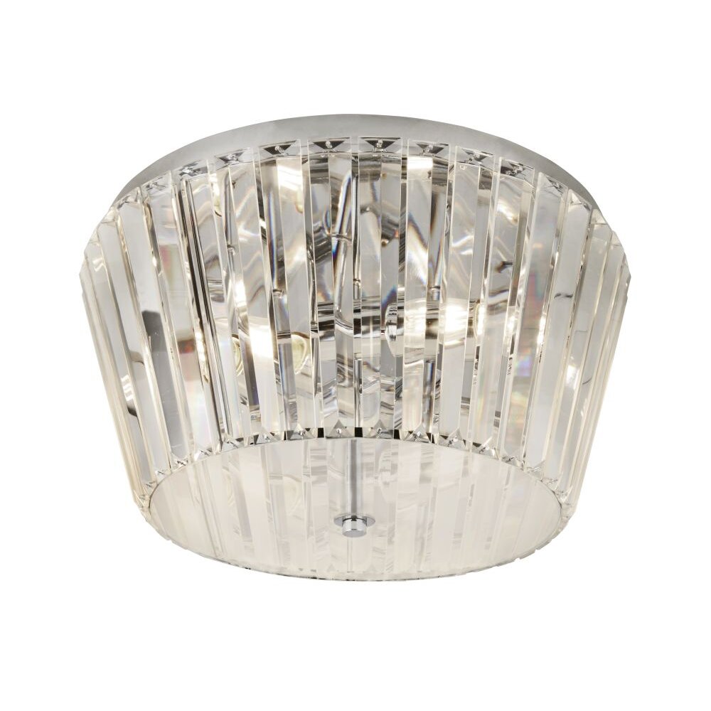 Searchlight TIARA Plafondlamp Chroom, Transparant, Helder, 3-lichts main product photo