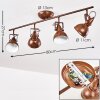 Tina Plafondlamp Roest, 4-lichts Tina Plafondlamp Roest, 4-lichts