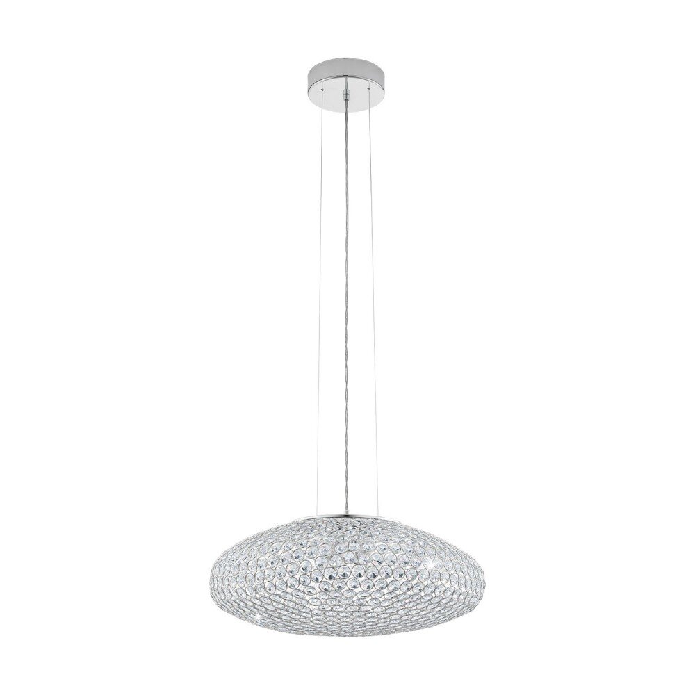 Eglo CLEMENTE Hanglamp Chroom, Kristaloptiek, 3-lichts main product photo