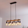 Conakry Hanglamp Zwart, 8-lichts