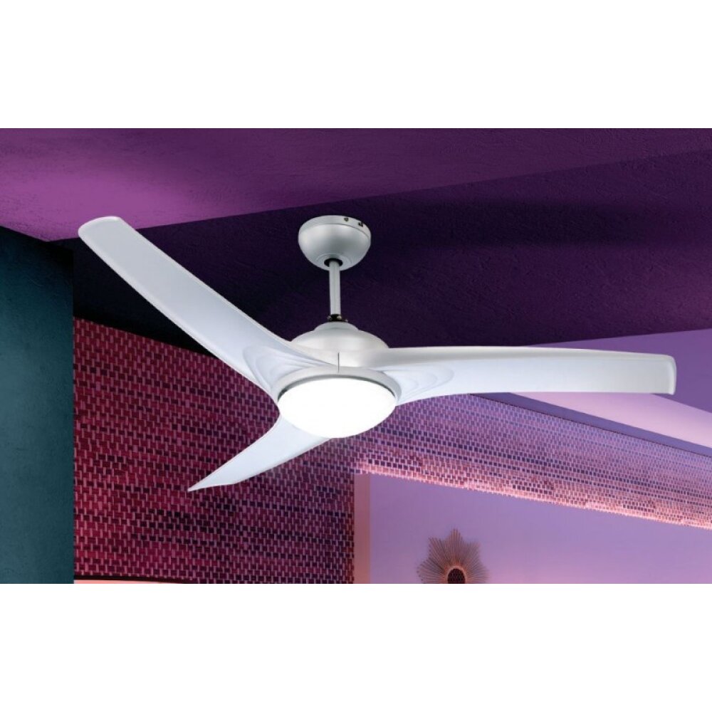 Globo PRIMO plafondventilator Zilver, Wit, 2-lichts, Afstandsbediening main product photo