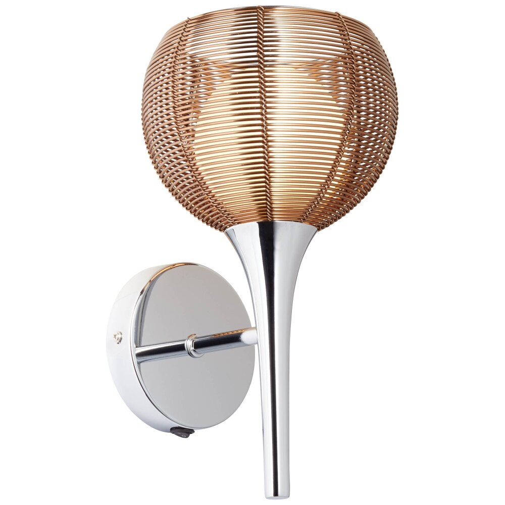 Brilliant RELAX Muurlamp Brons, Chroom, 1-licht main product photo