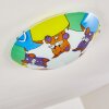 Pizzy Katze Plafondlamp Chroom, Wit, 2-lichts