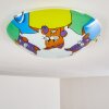 Pizzy Katze Plafondlamp Chroom, Wit, 2-lichts
