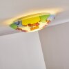 Pizzy Katze Plafondlamp Chroom, Wit, 2-lichts
