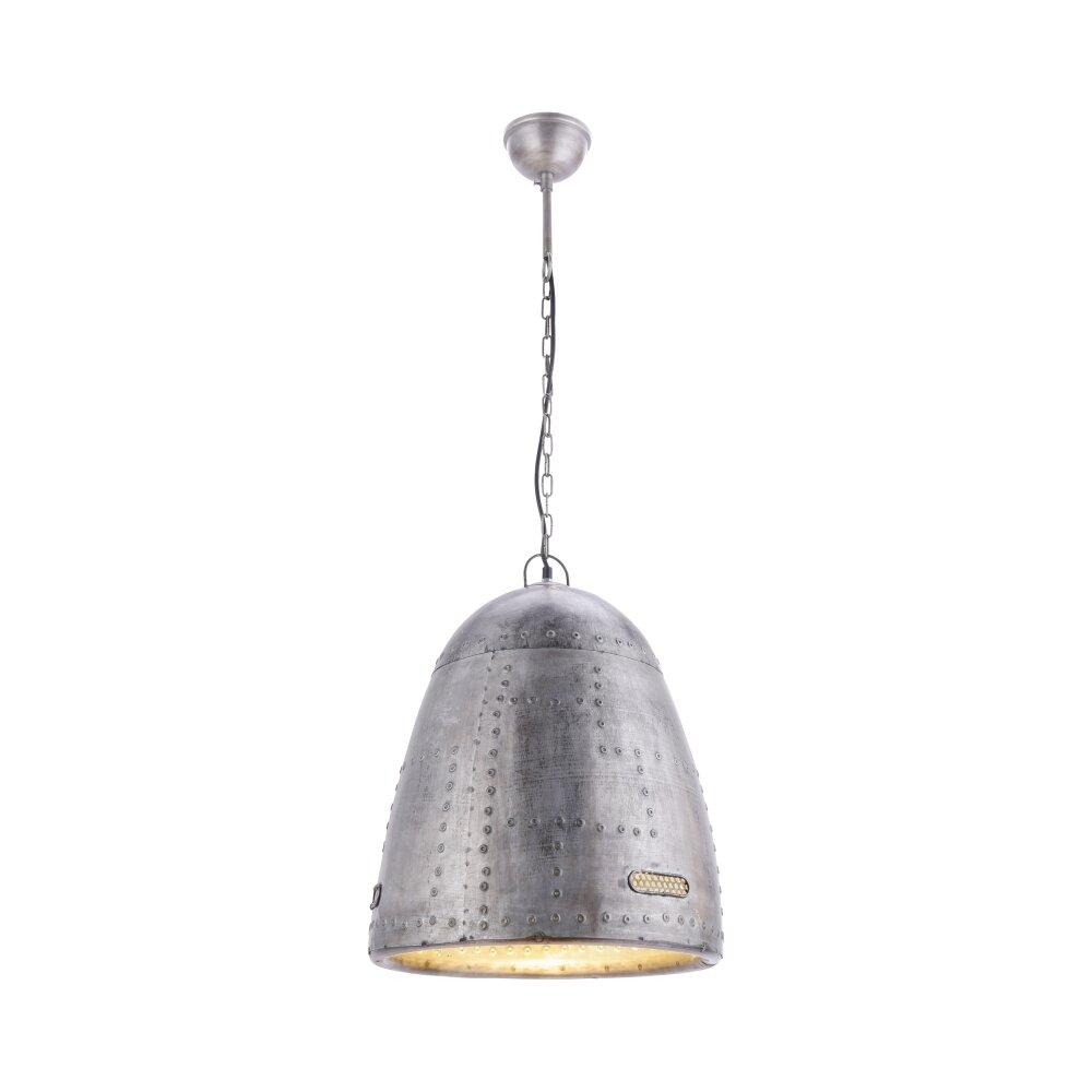 Leuchten-Direkt SAMIA Hanglamp Grijs, Roest, 1-licht main product photo