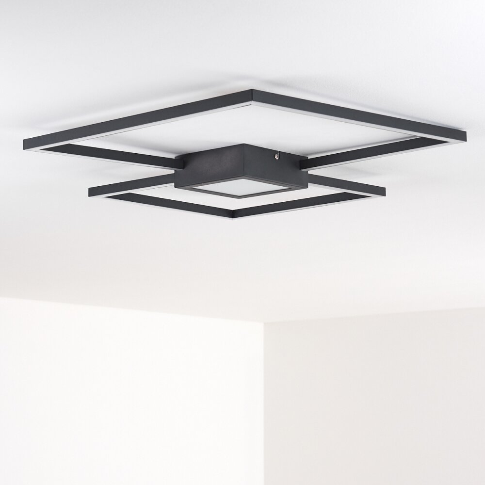 Narpes Plafondlamp LED Antraciet, 1-licht