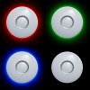 Brilliant Visitation Plafondlamp LED Zilver, 1-licht, Afstandsbediening, Kleurwisselaar