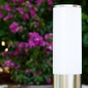 Caserta Staande lamp, Pad licht Roestvrijstalen kleur, Wit, 1-licht