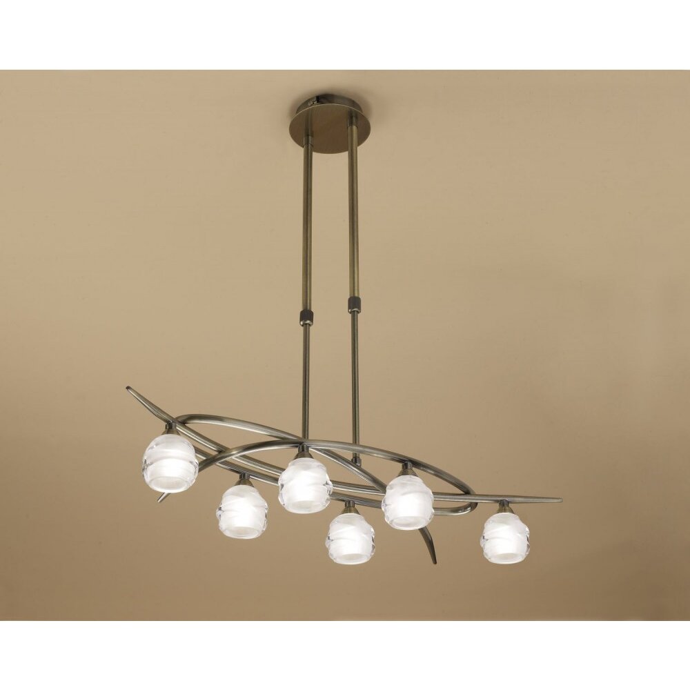 Mantra Loop Hanger Messing, 6-lichts main product photo