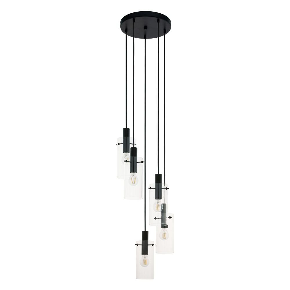 Eglo MONTEFINO Hanger Zwart, 5-lichts main product photo