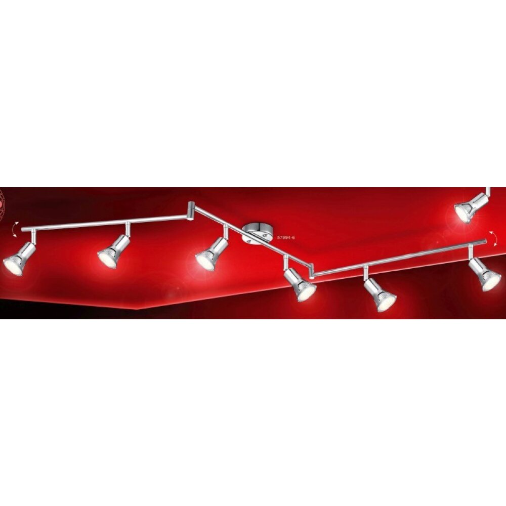 Globo DANTE Spotlamp Chroom, 6-lichts main product photo