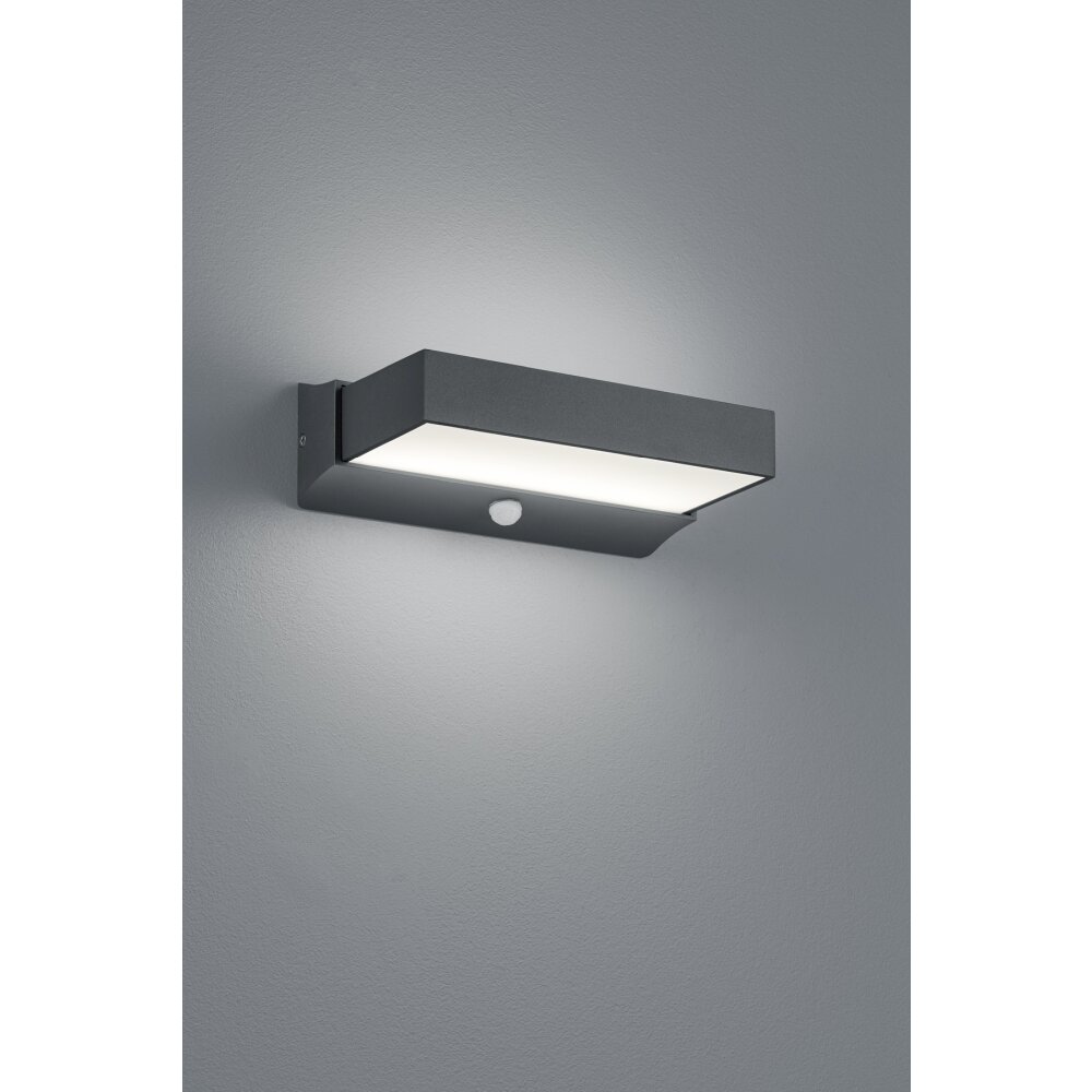 Trio CUANDO Buiten muurverlichting LED Antraciet, 1-licht, Bewegingsmelder main product photo