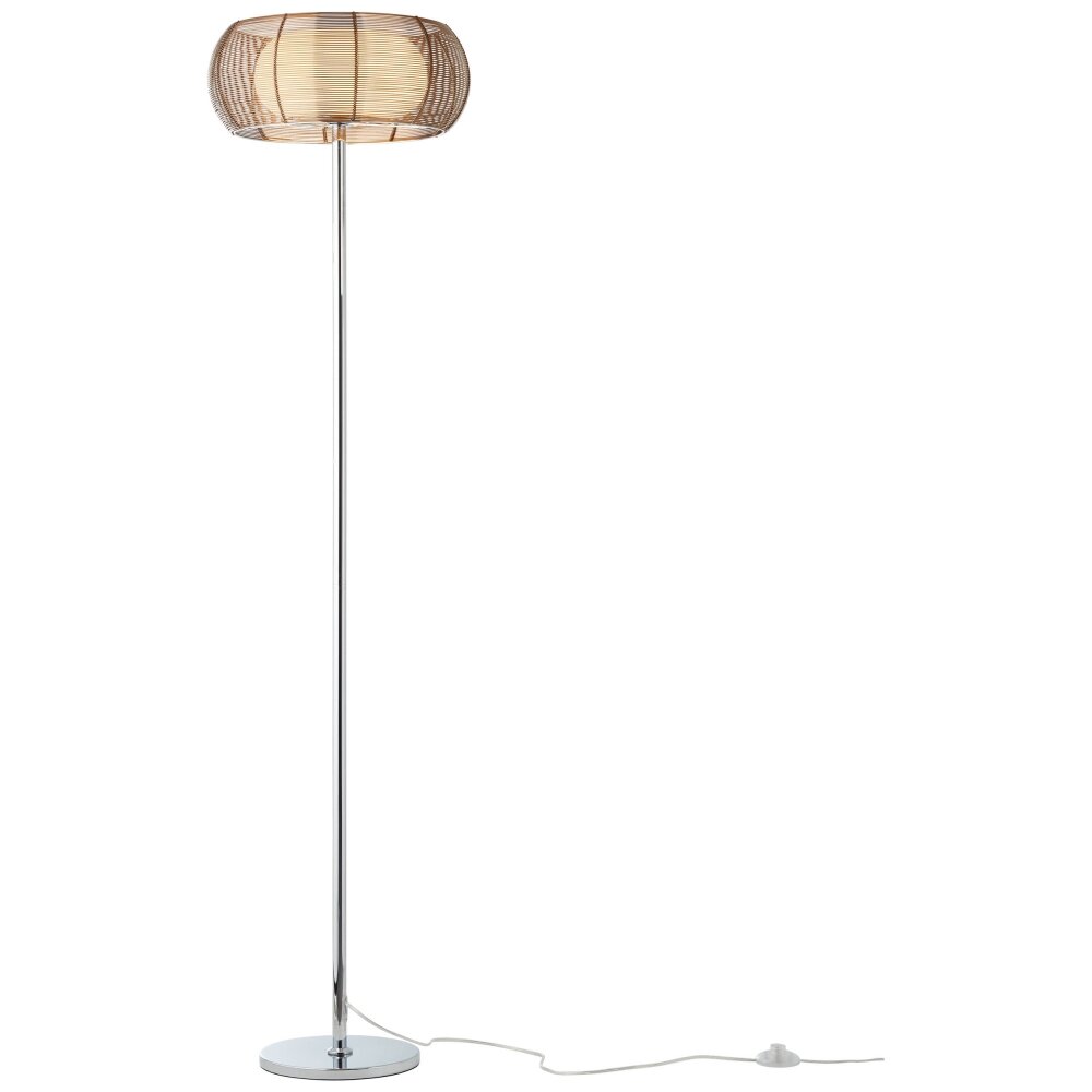 Brilliant RELAX Staande lamp Brons, Chroom, 2-lichts main product photo