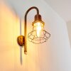 Borkan Buiten muurverlichting Bruin, Goud, 1-licht, Bewegingsmelder