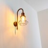 Borkan Buiten muurverlichting Bruin, Goud, 1-licht, Bewegingsmelder