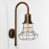 Borkan Buiten muurverlichting Bruin, Goud, 1-licht, Bewegingsmelder
