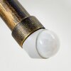 Borkan Buiten muurverlichting Bruin, Goud, 1-licht, Bewegingsmelder