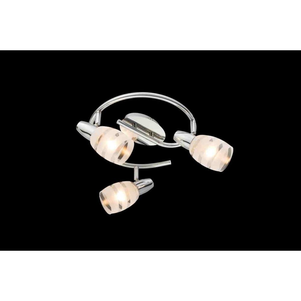 Globo ROY Plafondlamp Chroom, 3-lichts main product photo