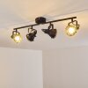Jonsered Plafondlamp LED Zwart, 4-lichts