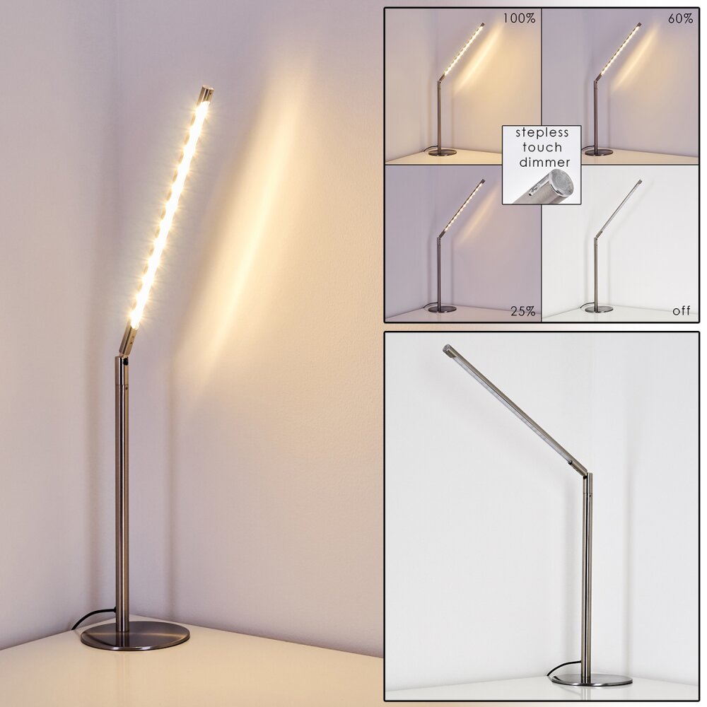 Deje Tafellamp LED Nikkel mat, 1-licht main product photo