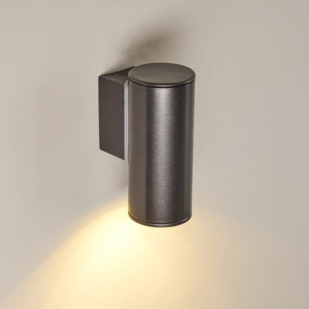 Brachy Buiten muurverlichting LED Zwart, 2-lichts