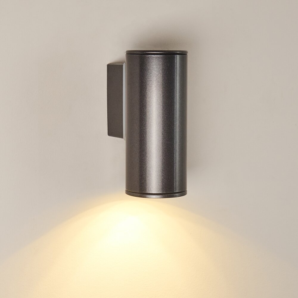 Brachy Buiten muurverlichting LED Zwart, 2-lichts