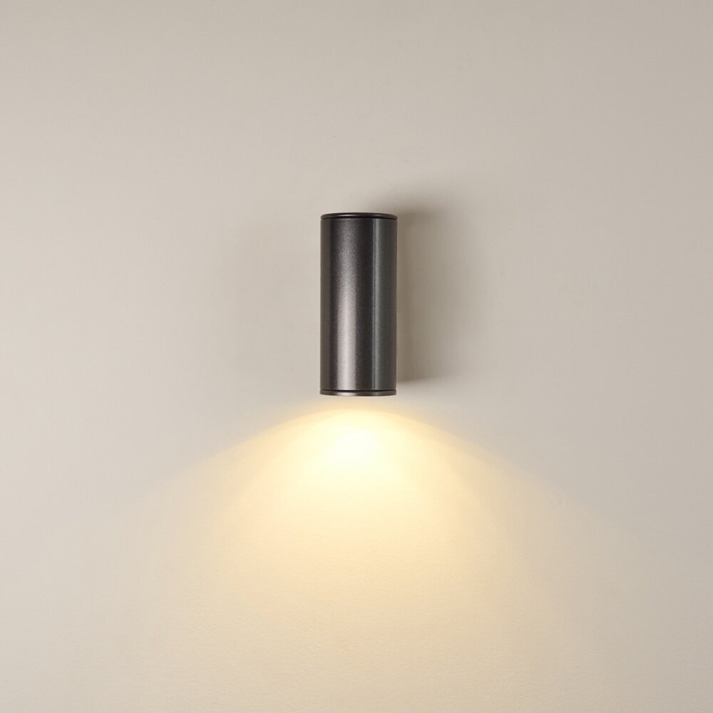 Brachy Buiten muurverlichting LED Zwart, 2-lichts