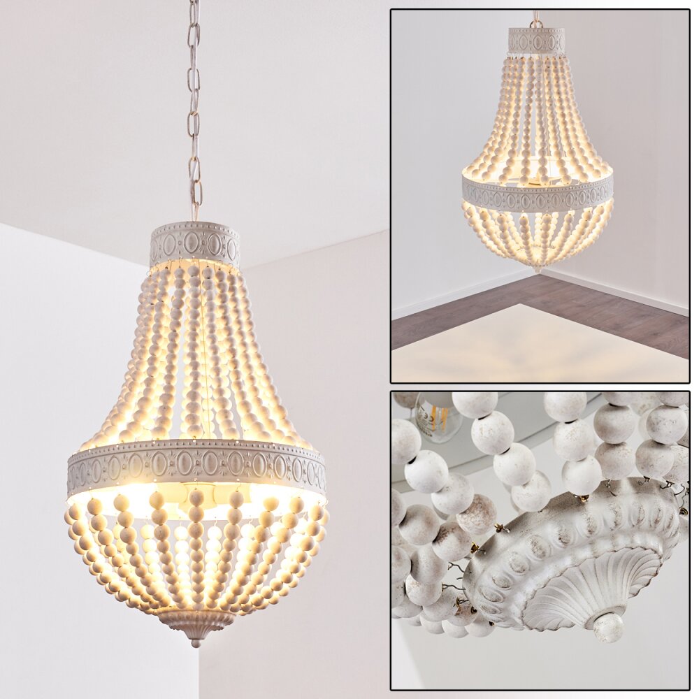 Ararat kroonluchter Wit, 3-lichts main product photo