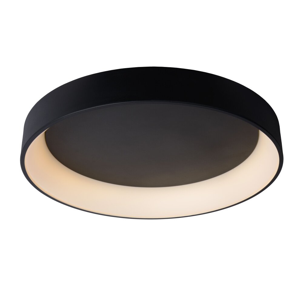 Lucide TALOWE Plafondlamp LED Zwart, 1-licht main product photo